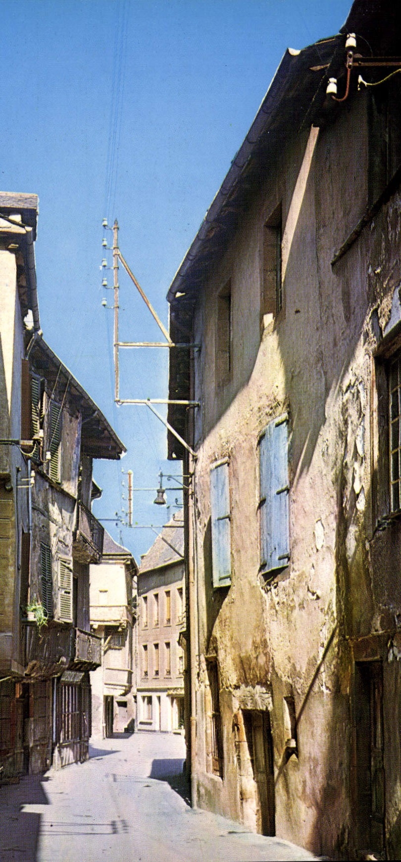 CPA Marcillac Vallon Aveyran Rue vieille 