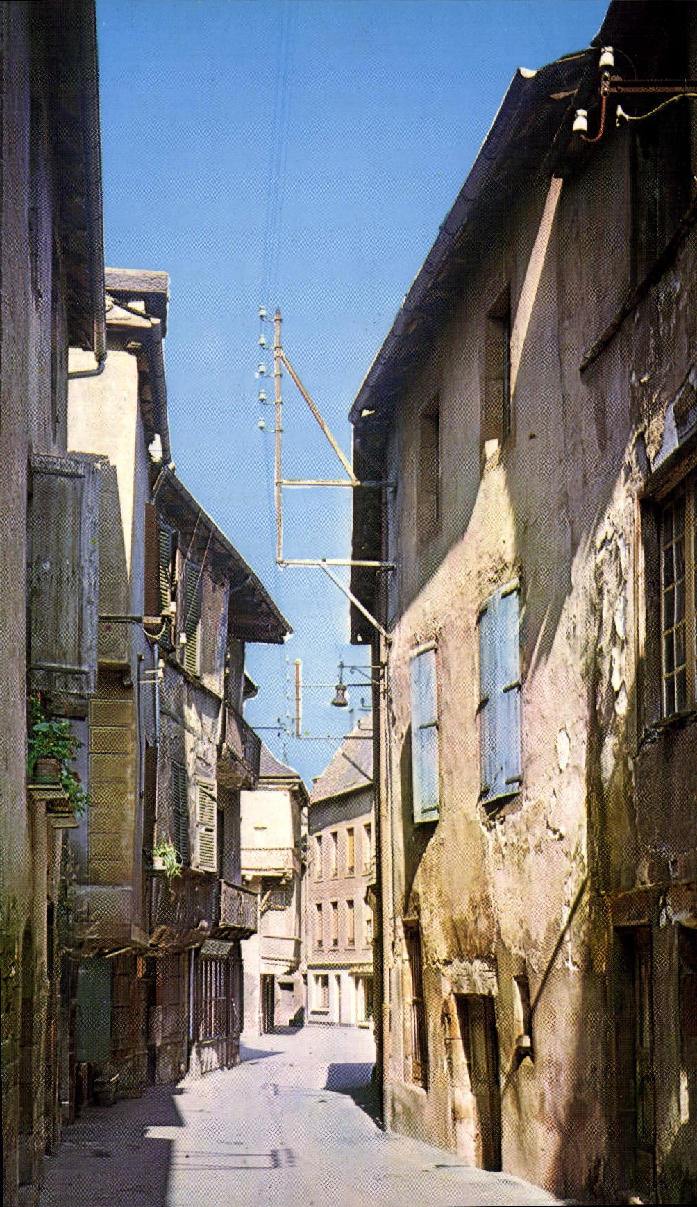 CPA Marcillac Vallon Aveyron Rue Vieille