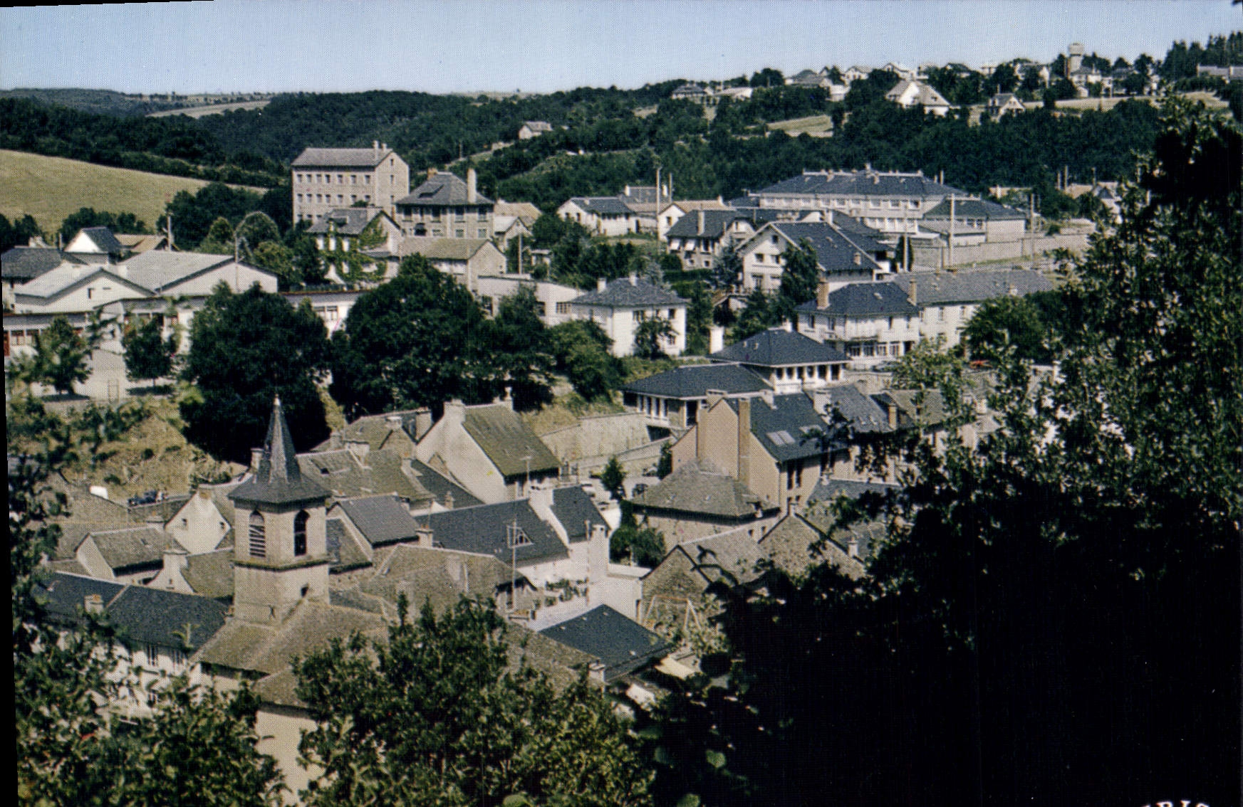 CPA Pont de Salars Aveyron Vue generale