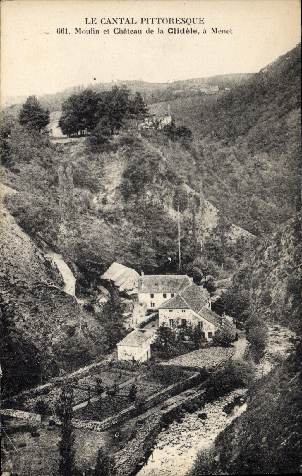 CPA Le Cantal Pittoresque Moulin et Chateau de la Clidele