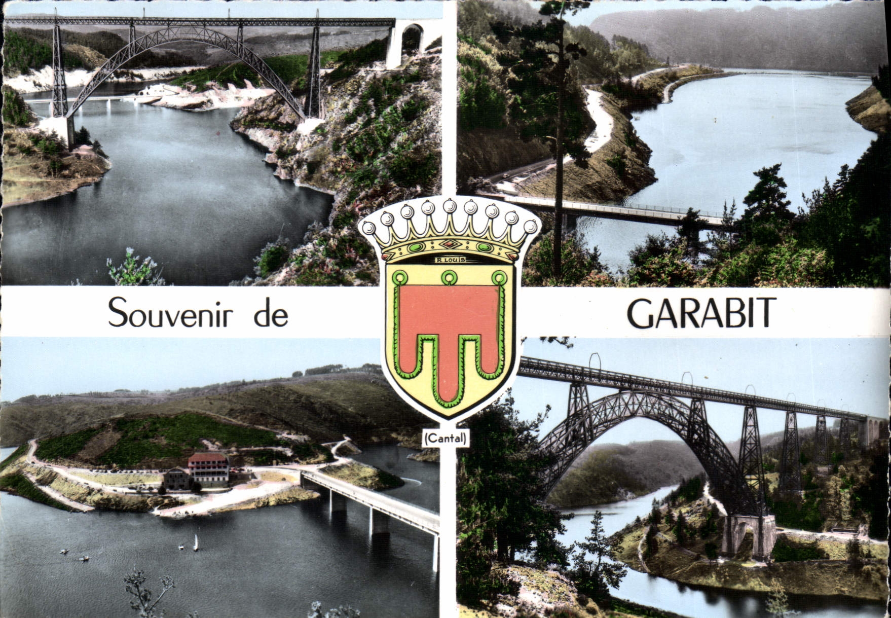 CPA Souvenir de Garabit Cantal 