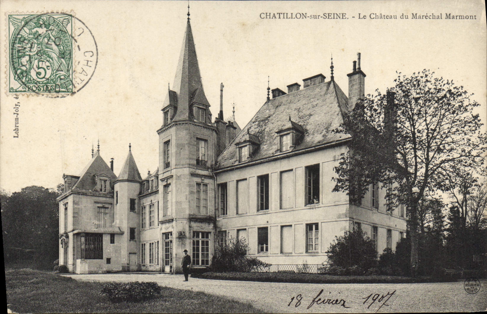 CPA CHATILLON-sur-SEINE château du Maréchal Marmont