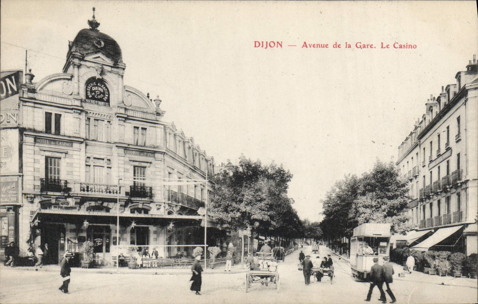 CPA DIJON avenue de la Gare