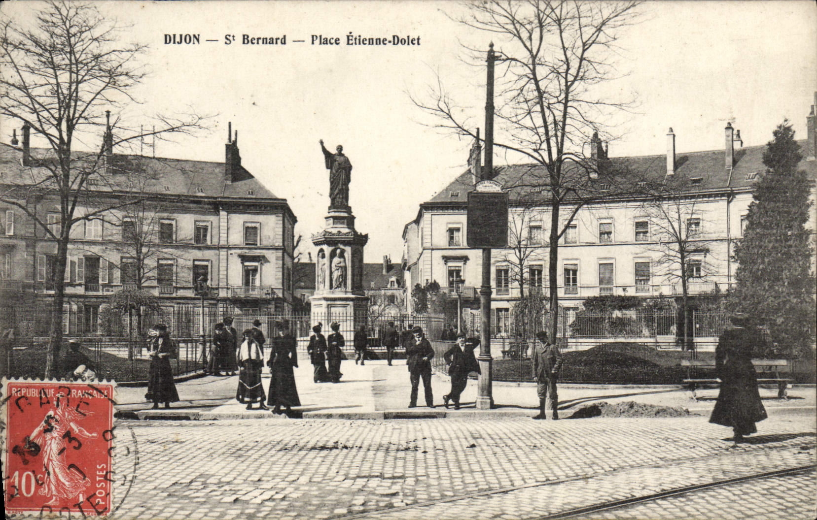 CPA DIJON place Etienne-Dolet Saint-Bernard