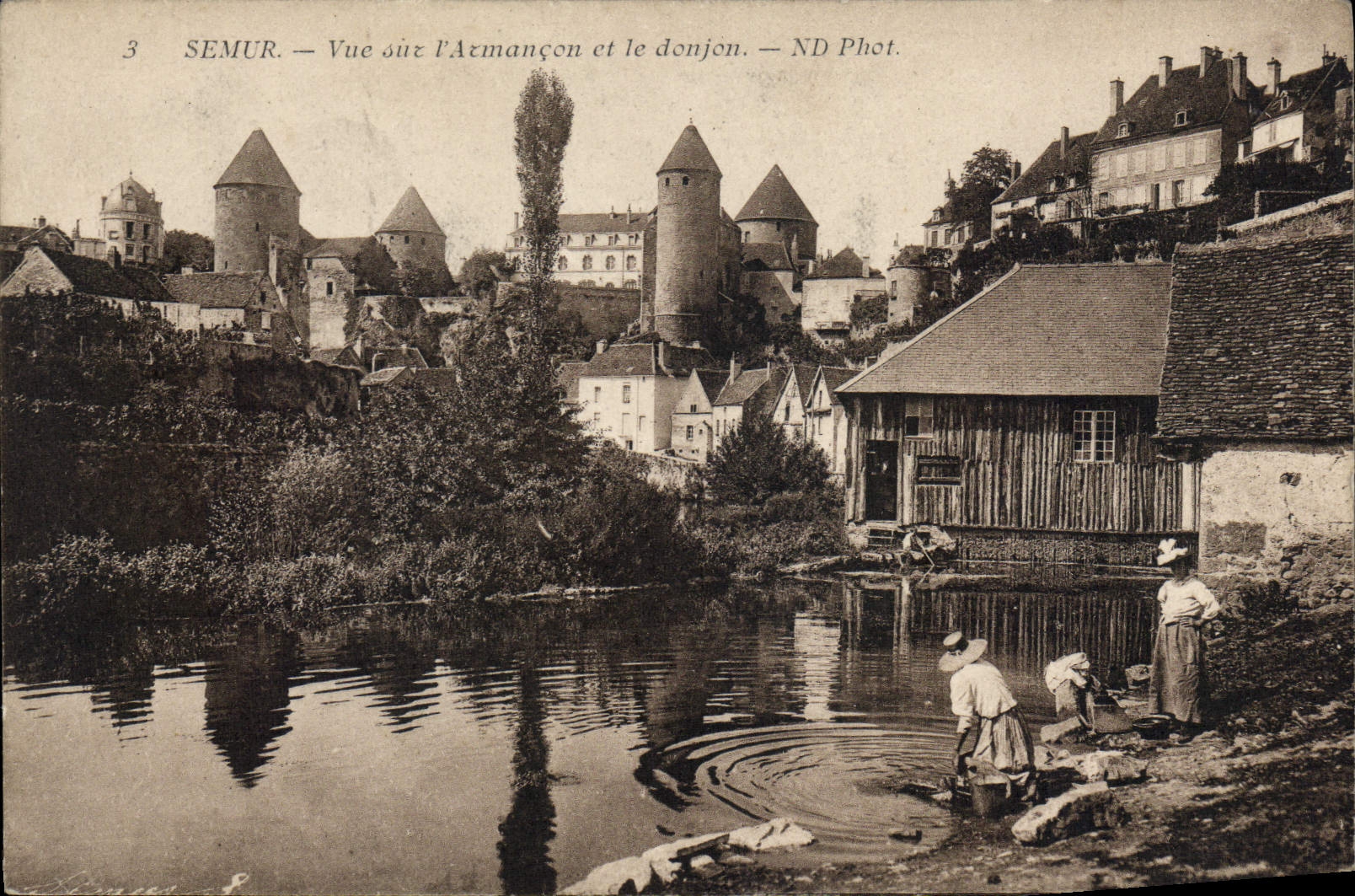 CPA SEMUR Armançon Donjon