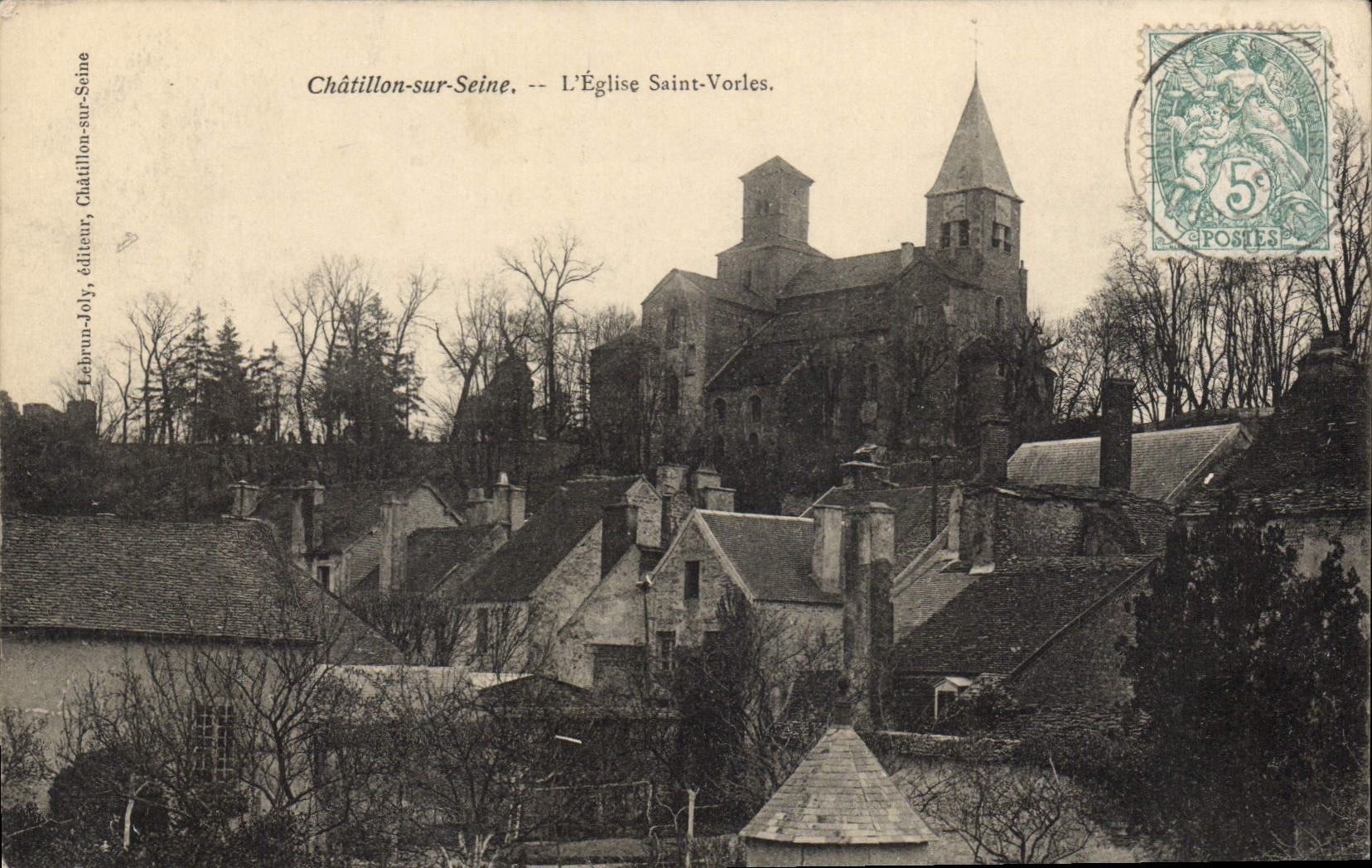 CPA CHATILLON-sur-SEINE église Saint-Vorles