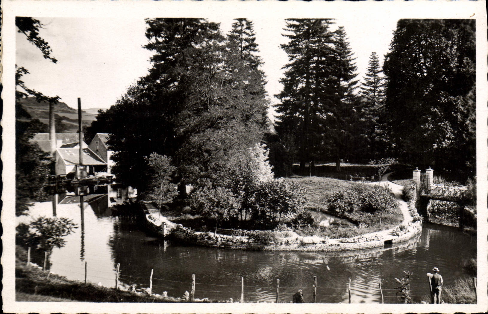 CPA BLIGNY-sur-OUCHE parc Mme Chatain