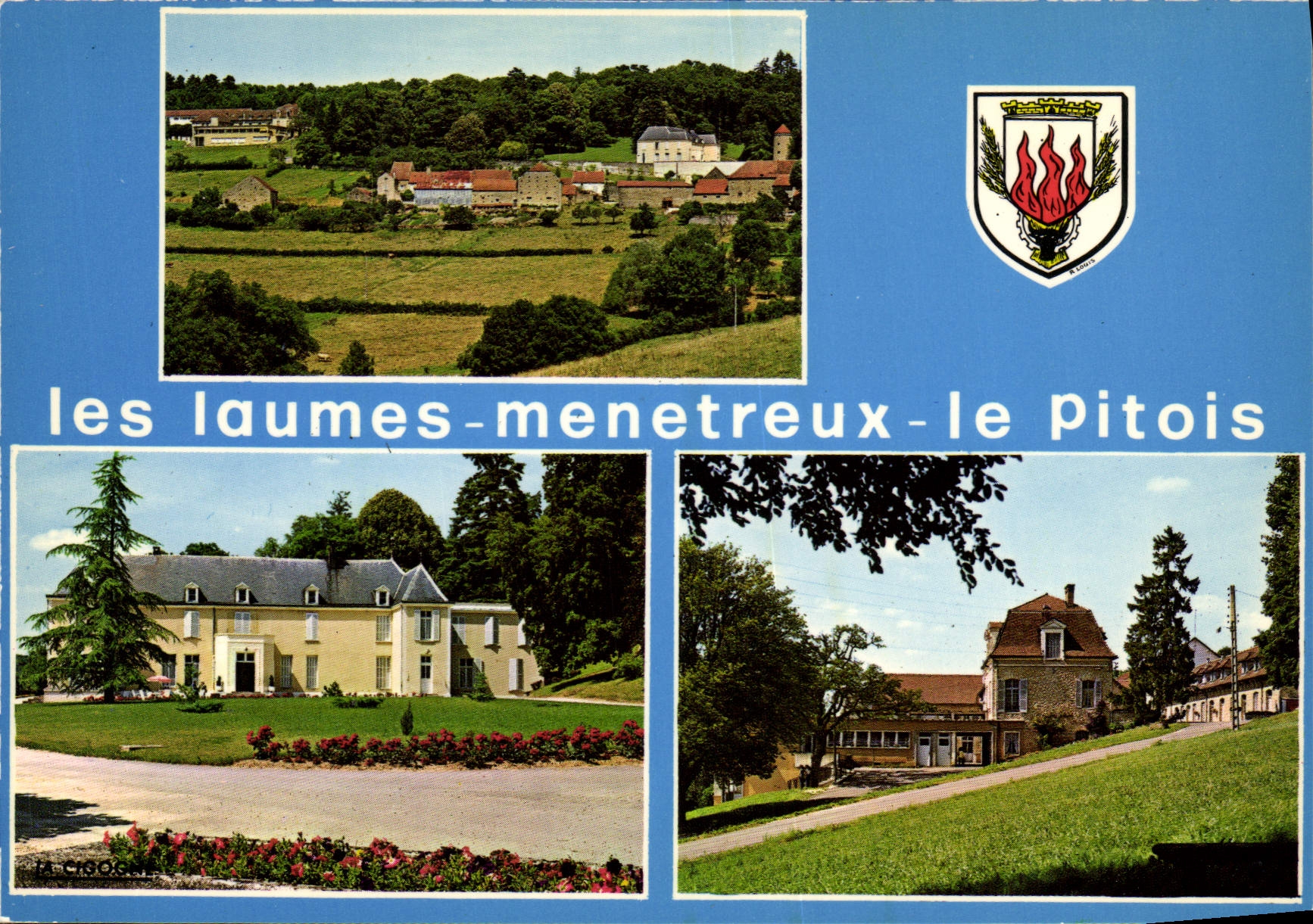 CPSM LES LAUMES MENETREUX-le-PITOIS colonie RATP