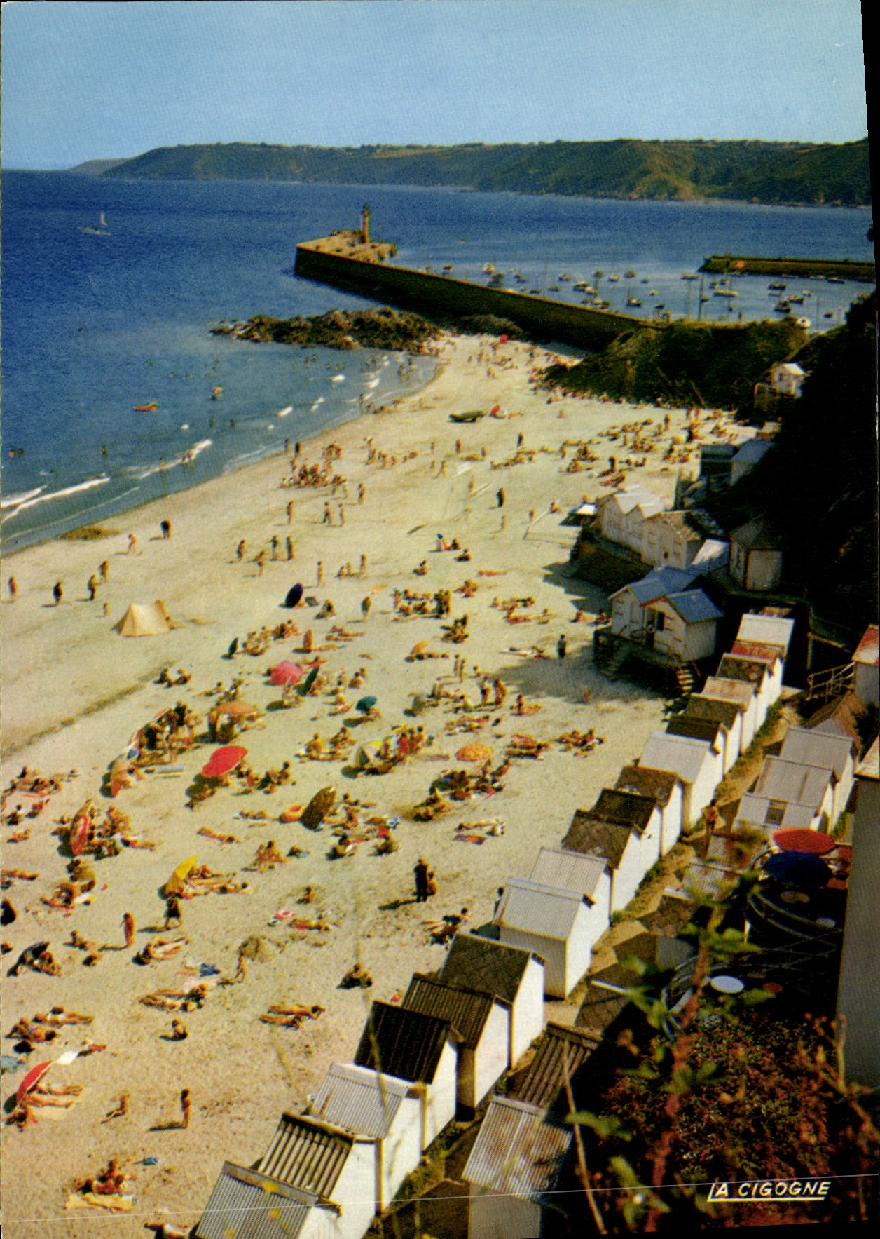 CPSM BINIC la plage et la jetée