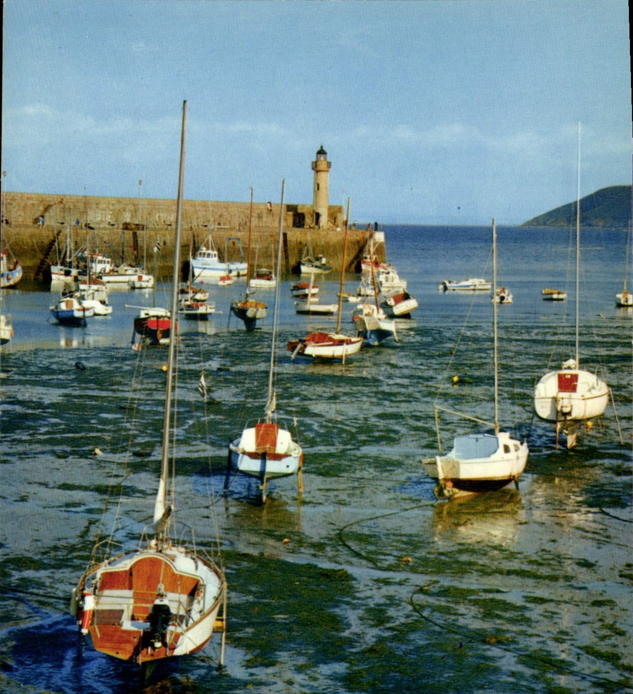 CPSM BINIC le port à marée montante