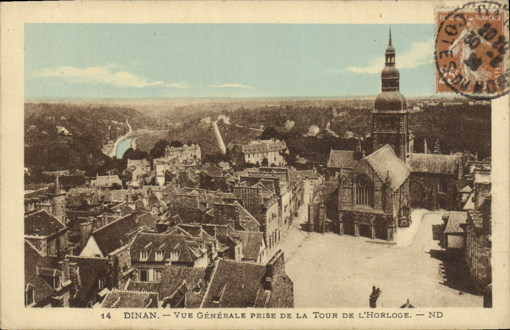 CPA DINAN tour de l'Horloge