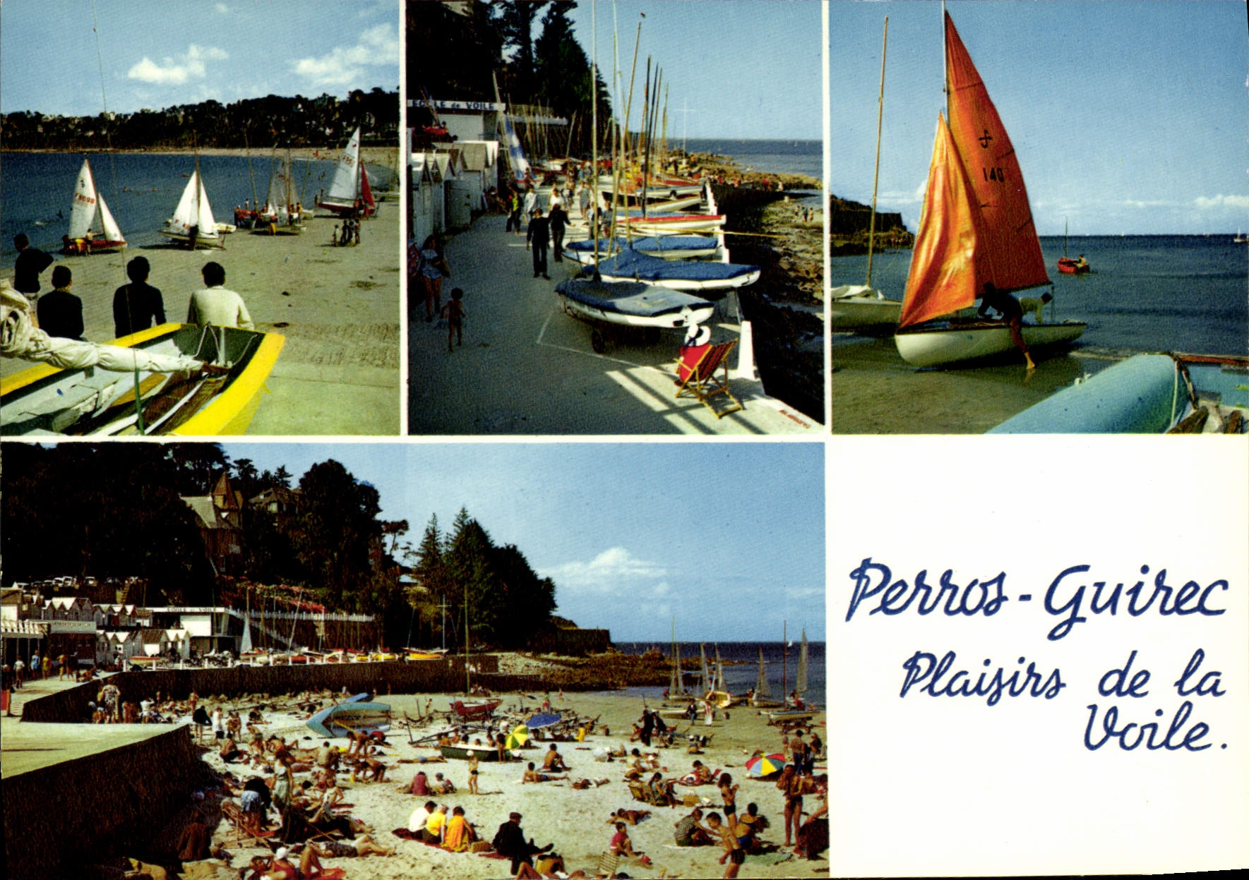 CPSM PERROS-GUIRREC plaisirs de la voile
