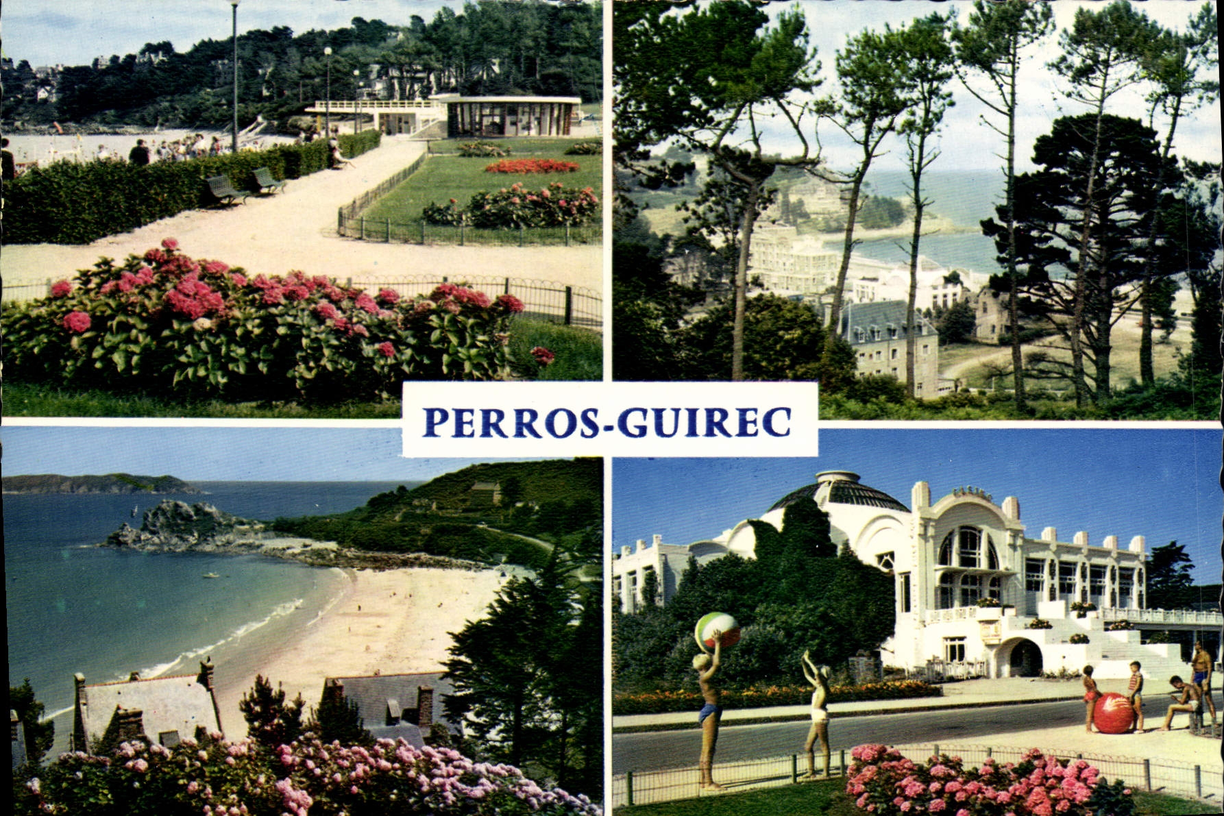 CPSM PERROS-GUIRREC plage de Trestraou Trestignel Casino