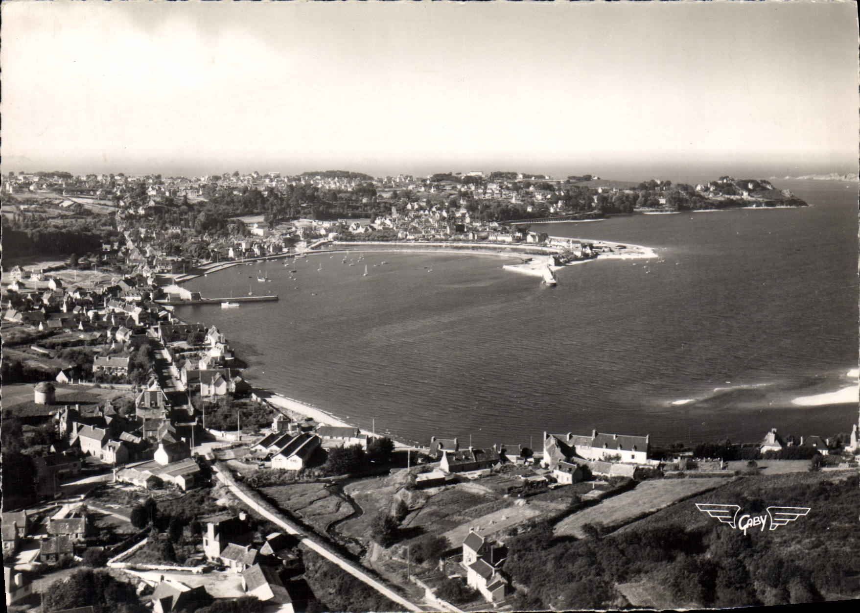 CPSM PERROS-GUIRREC port et pointe du château