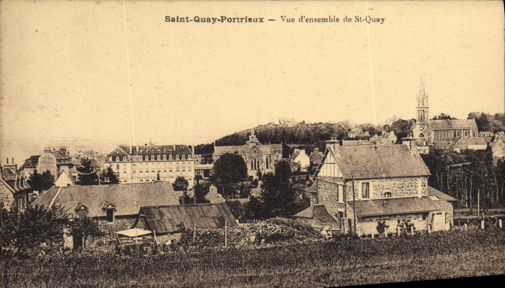 CPA SAINT-QUAY-PORTRIEUX vue d'ensemble de Saint-Quay