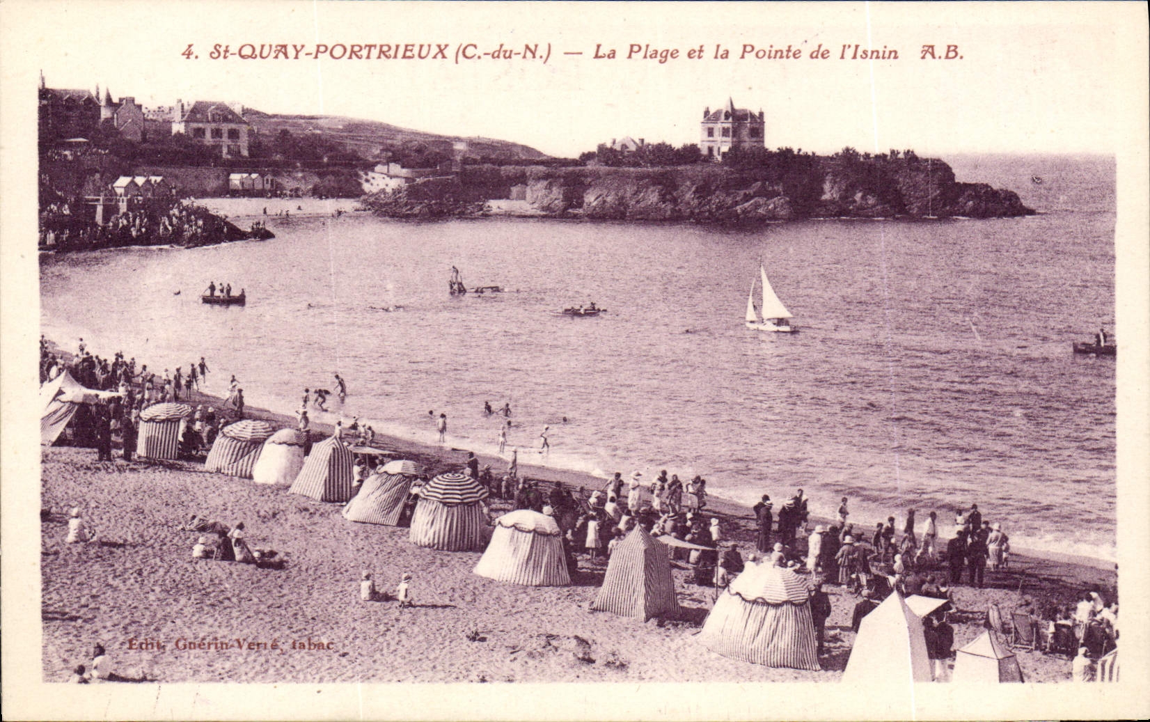 CPA SAINT-QUAY-PORTRIEUX la plage pointe de l'Isnin