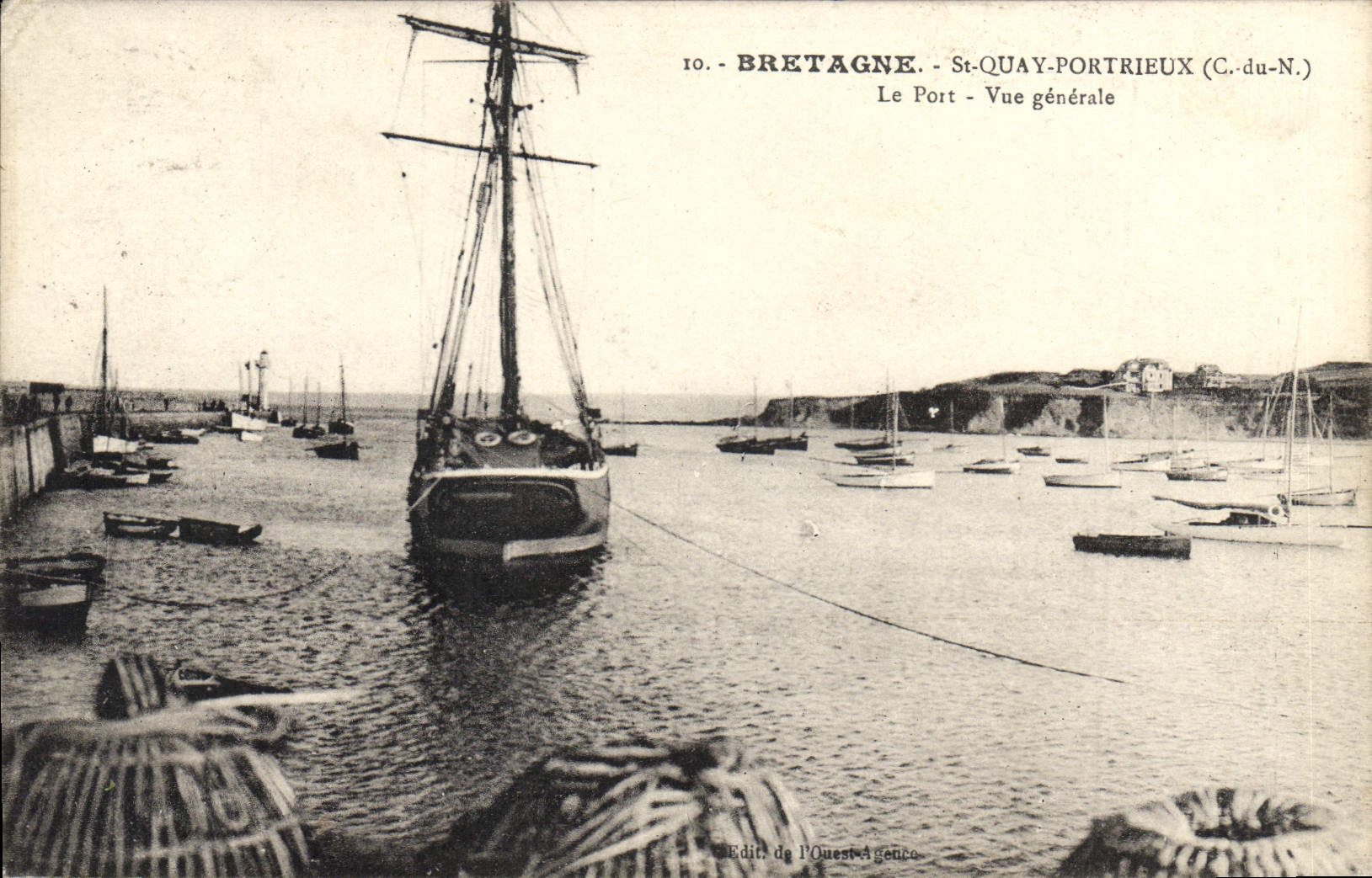 CPA SAINT-QUAI-PORTRIEUX Port vue générale