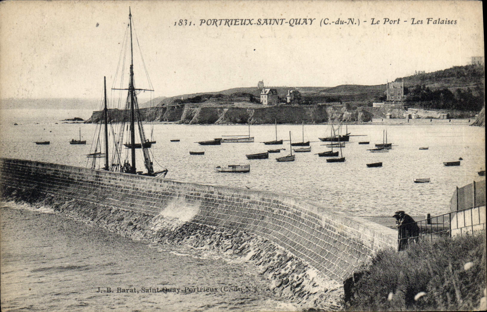 CPA SAINT-QUAI-PORTRIEUX Port falaises