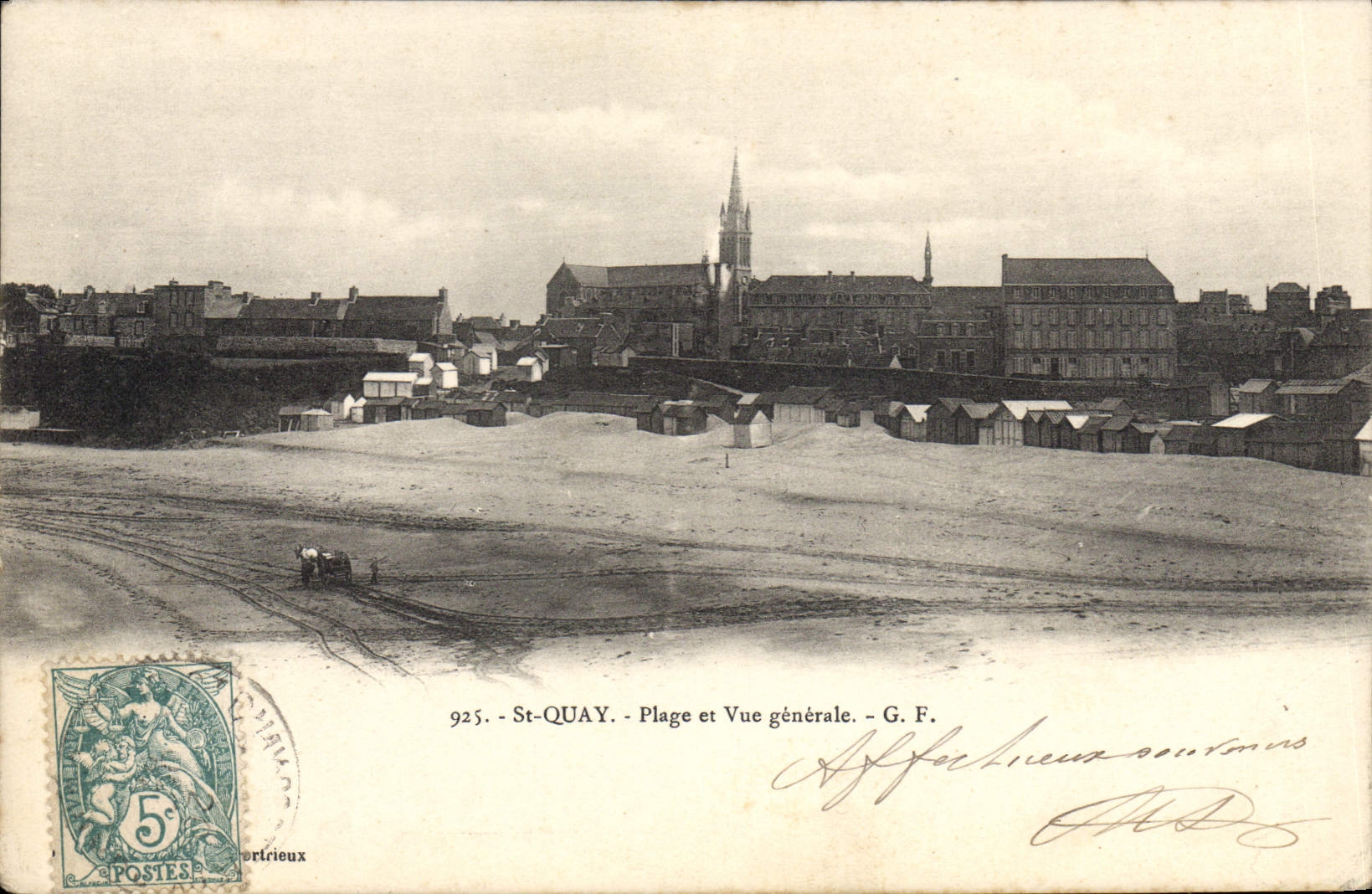 CPA SAINT-QUAI-PORTRIEUX Plage vue d'ensemble