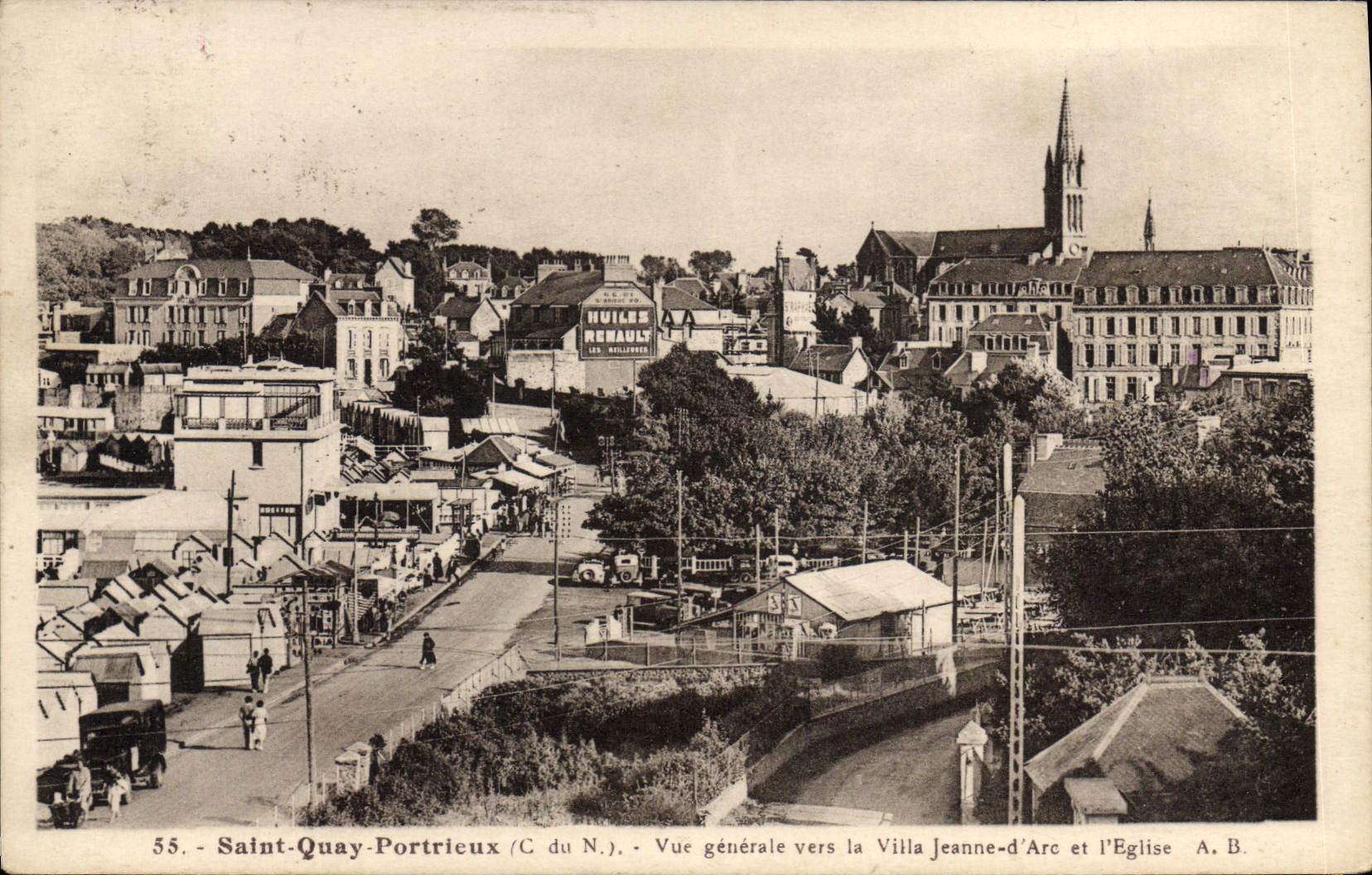CPA SAINT-QUAI-PORTRIEUX villa Jeanne-d'Arc église