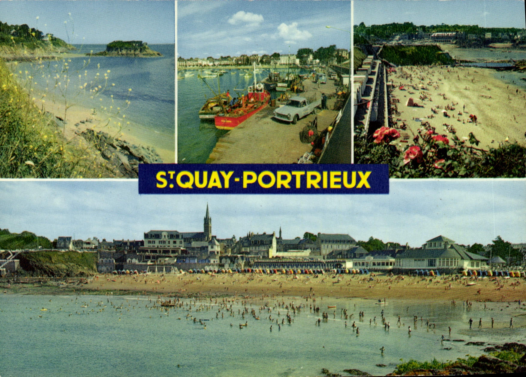 CPSM SAINT-QUAI-PORTRIEUX grande plage