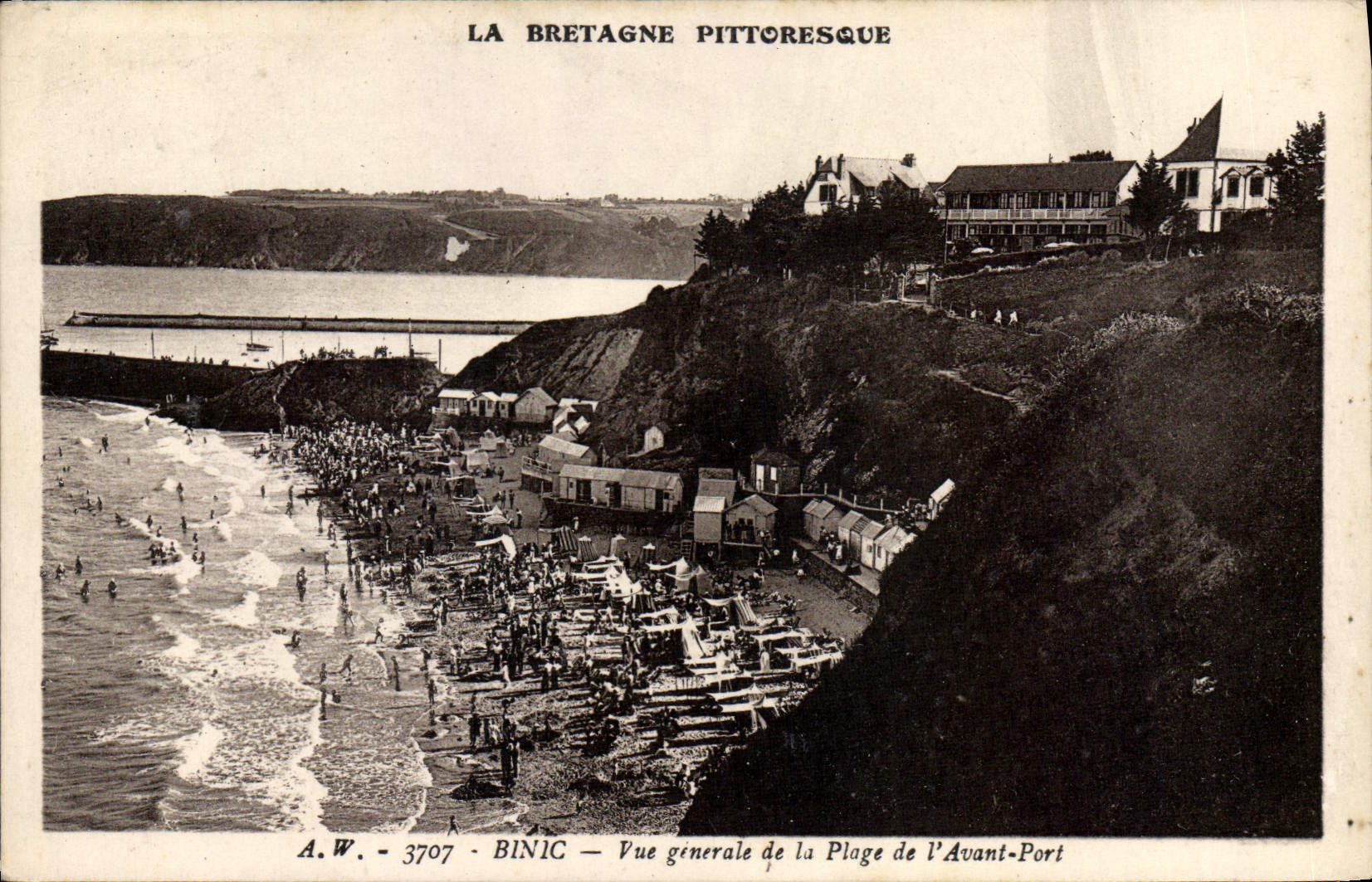 CPA BINIC plage de l'Avant-Port