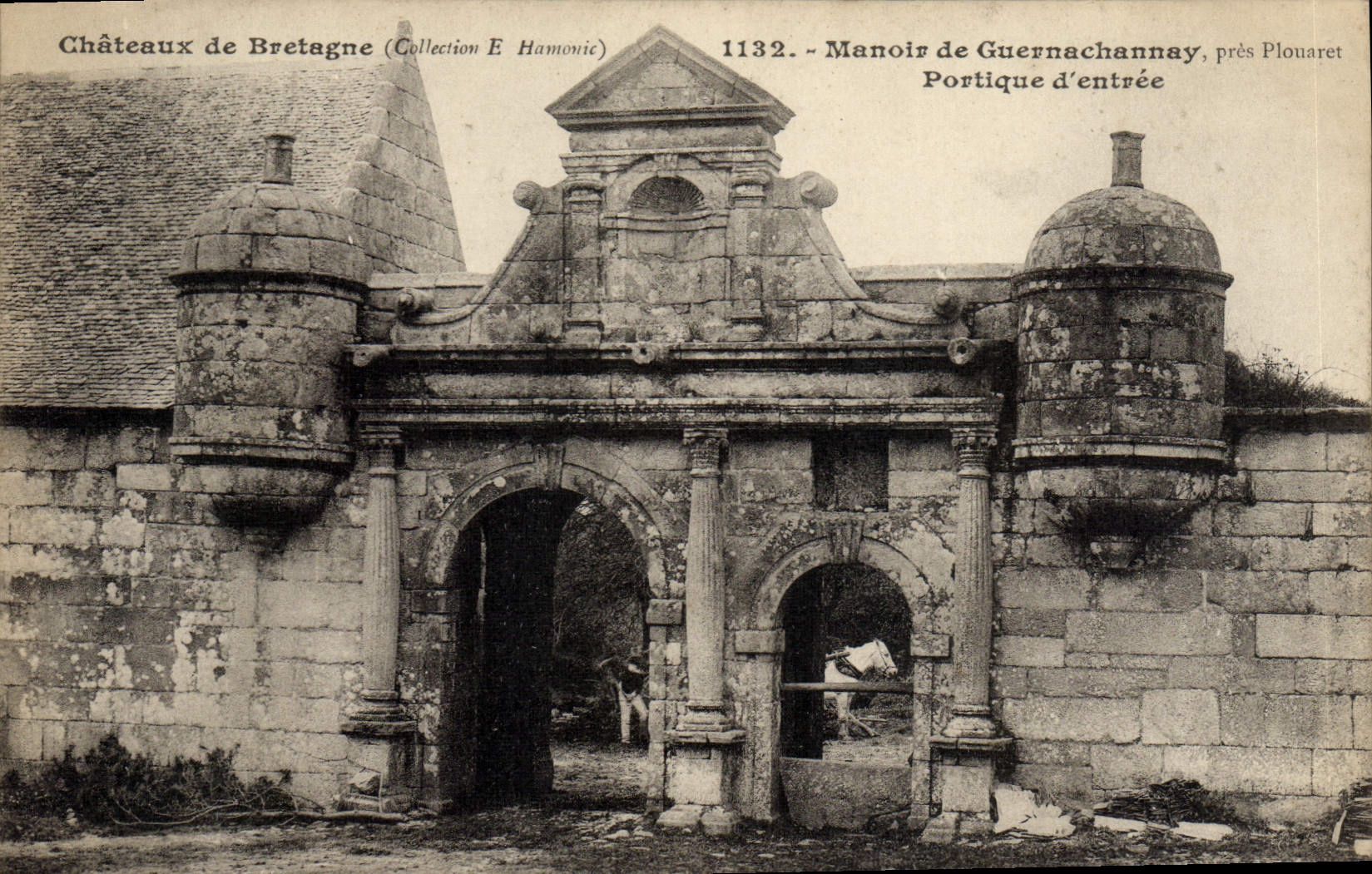 CPA manoir de GUERNACHANNAY près PLOUARET