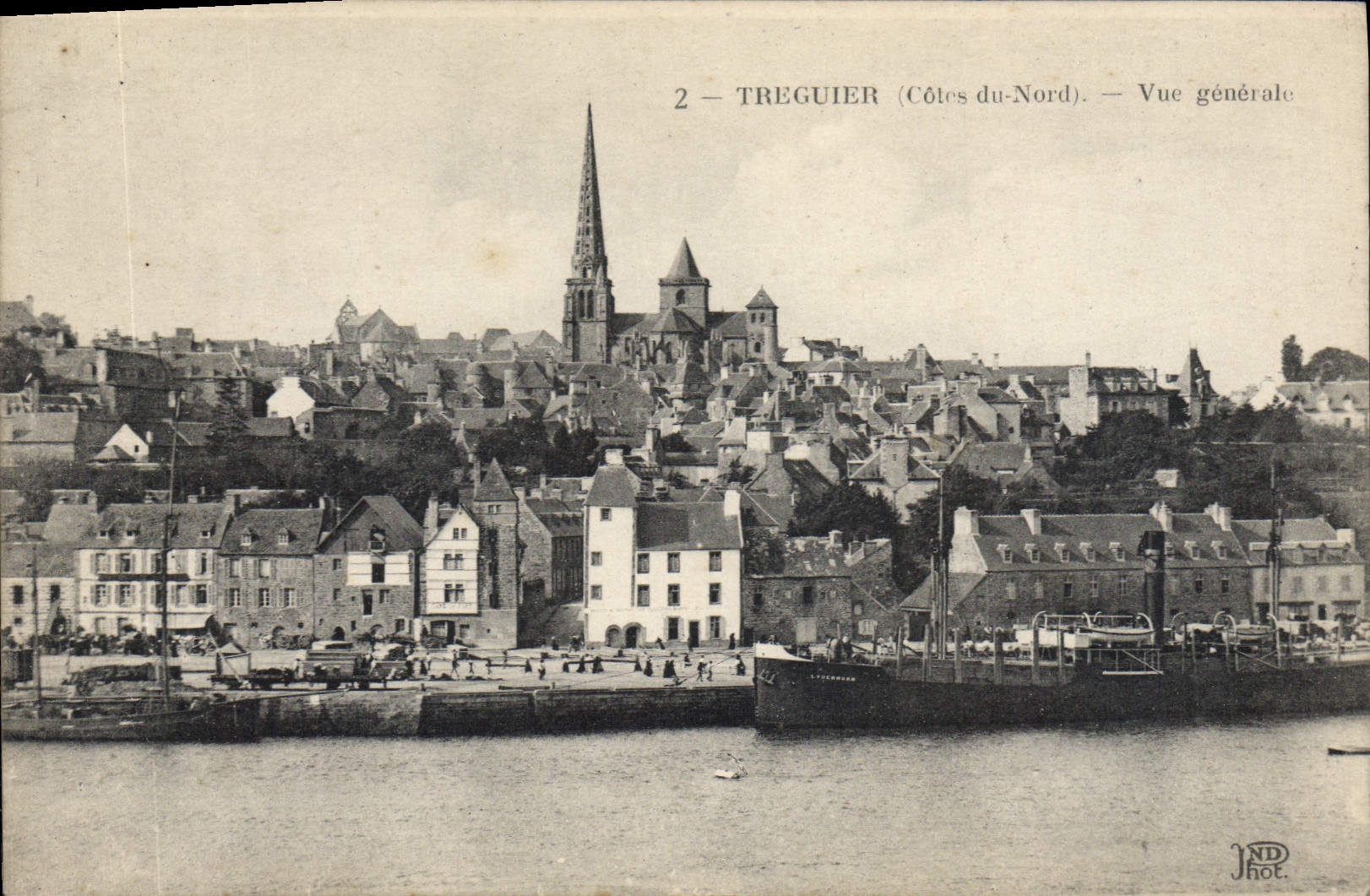 CPA TREGUIER vue générale