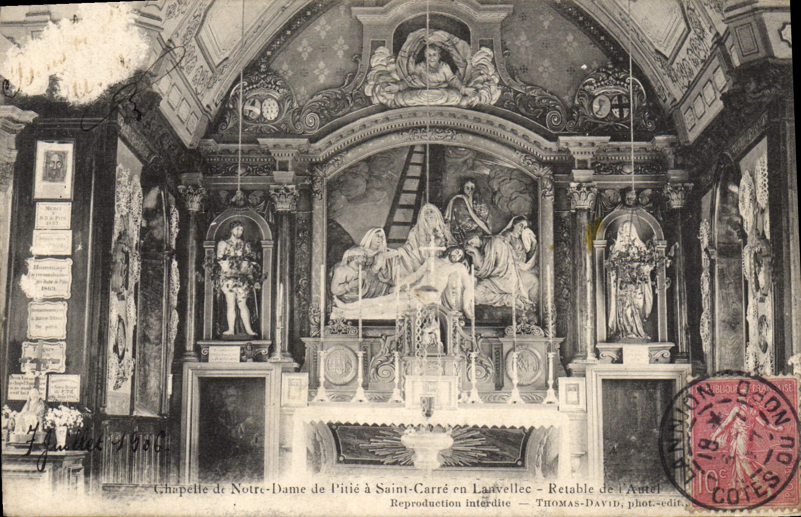 CPA SAINT-CARRE en LANVELLEC chapelle