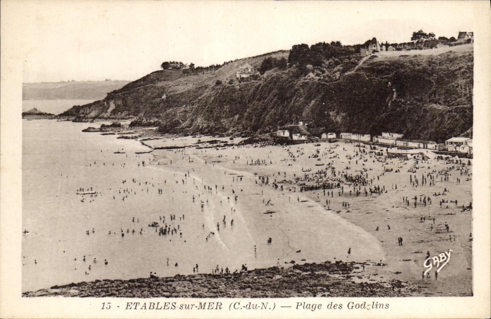 CPA ETABLES-sur-MER plage des Godelins