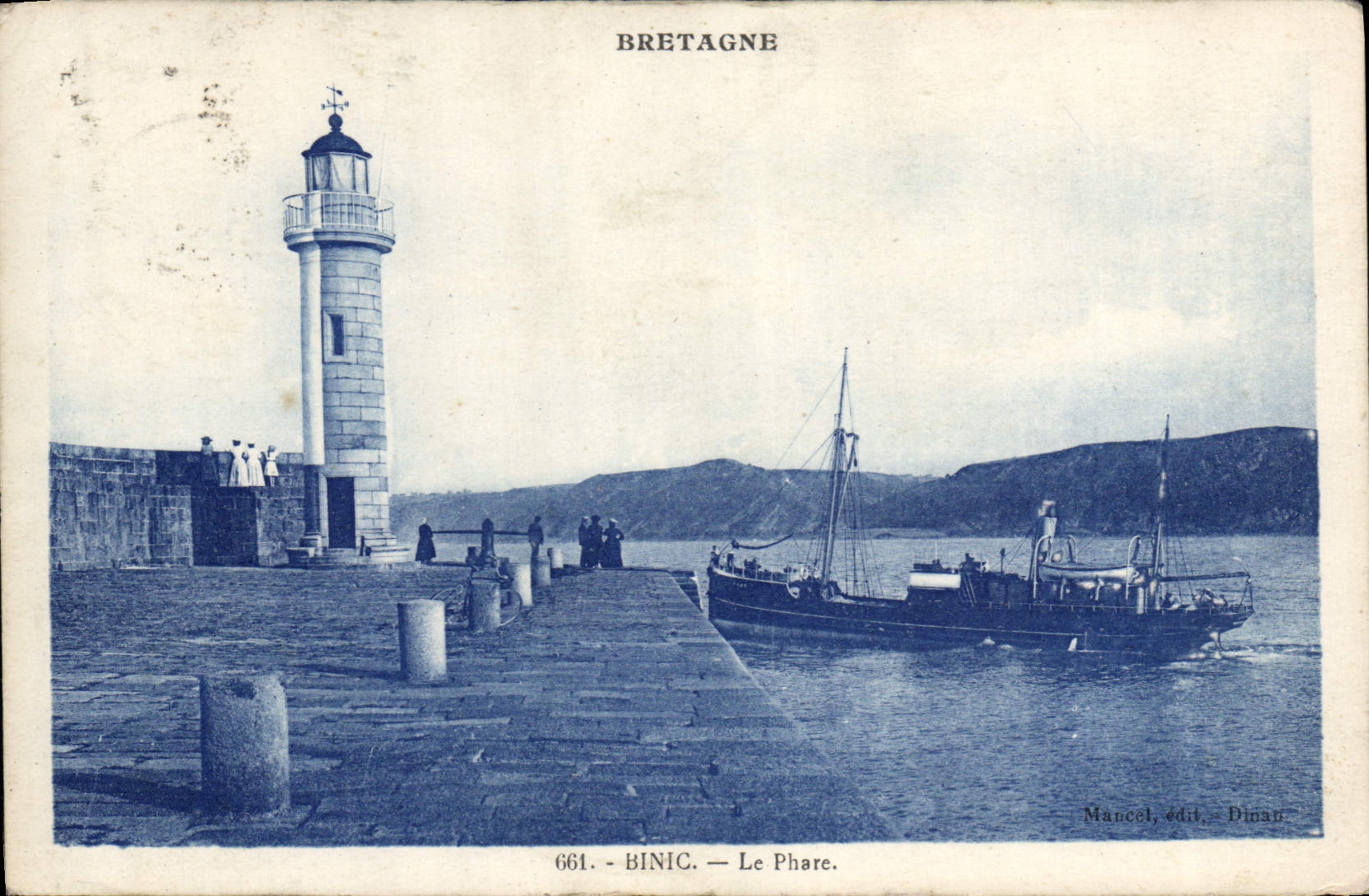CPA BINIC le phare