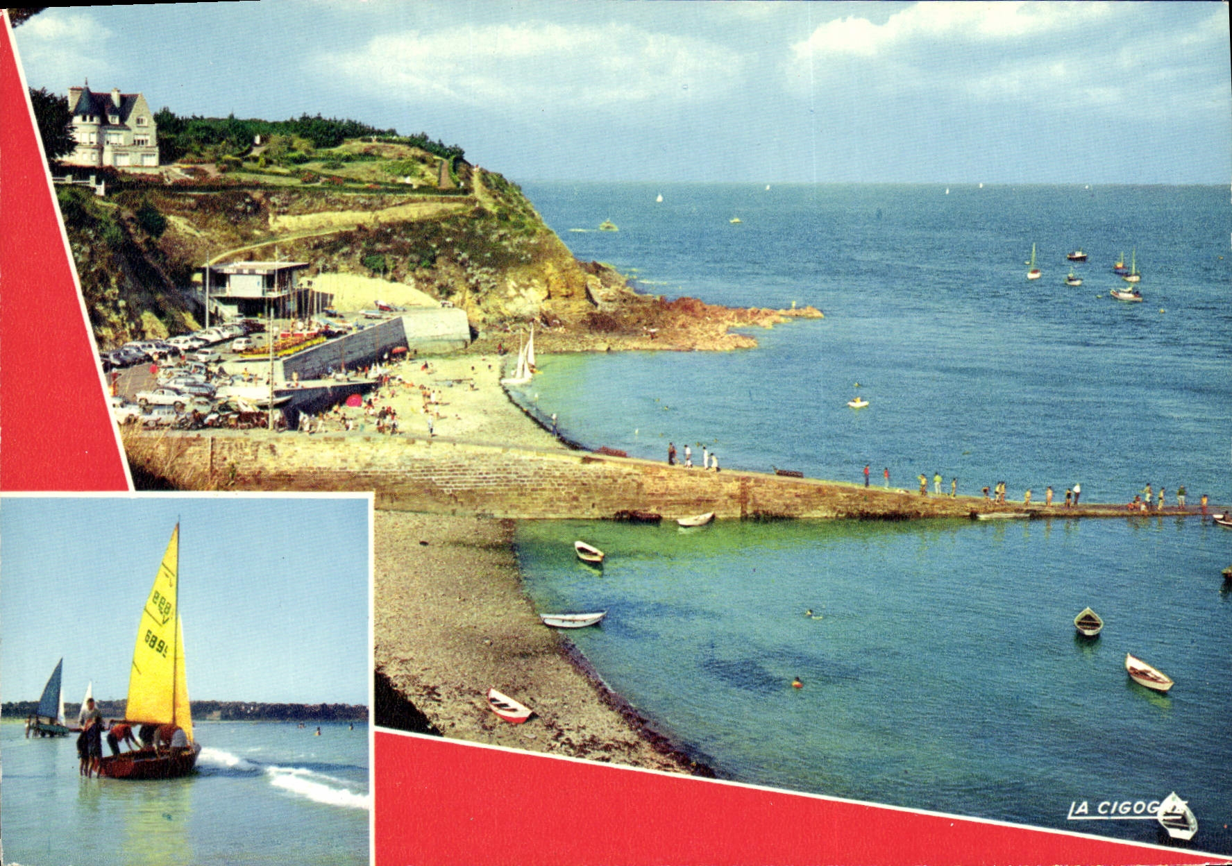 CPSM SAINT-CAST port Grande plage
