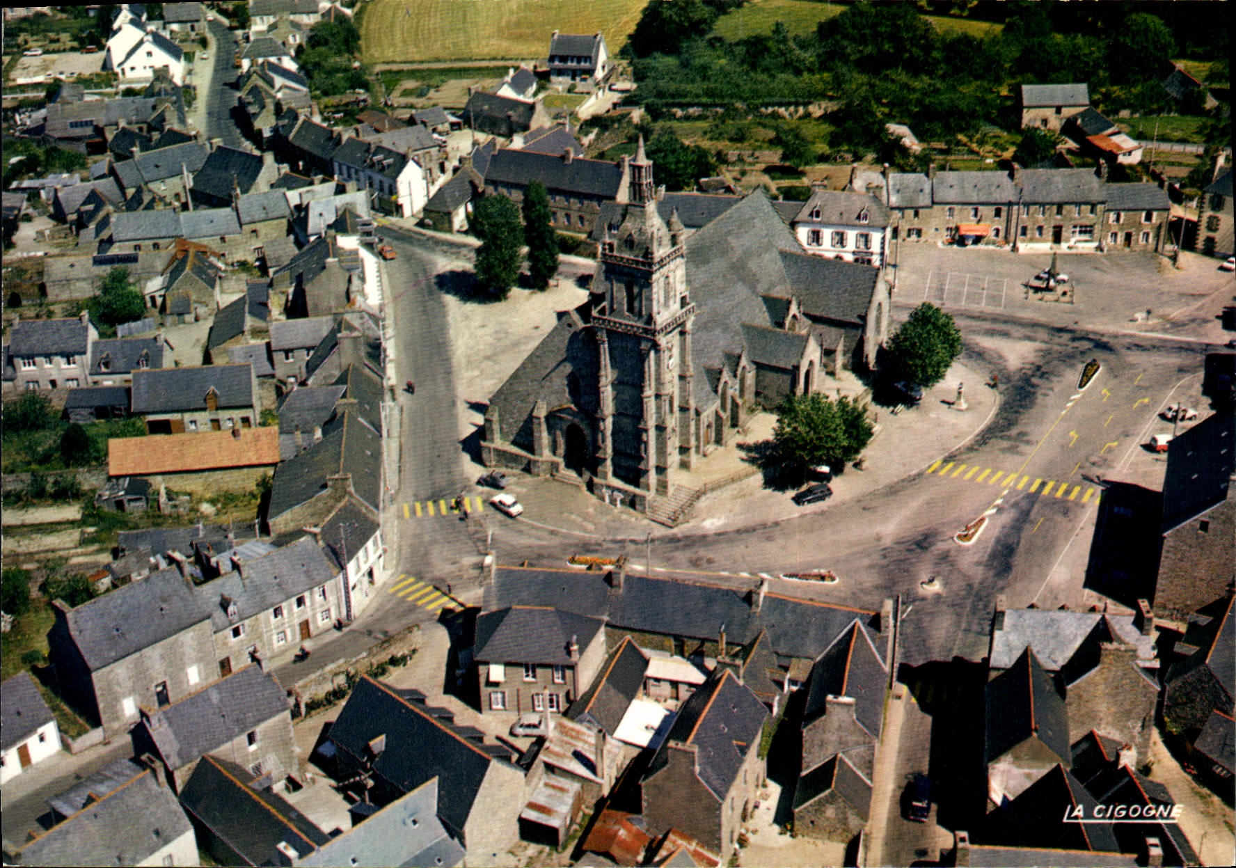 CPSM PLOUARET vue aérienne