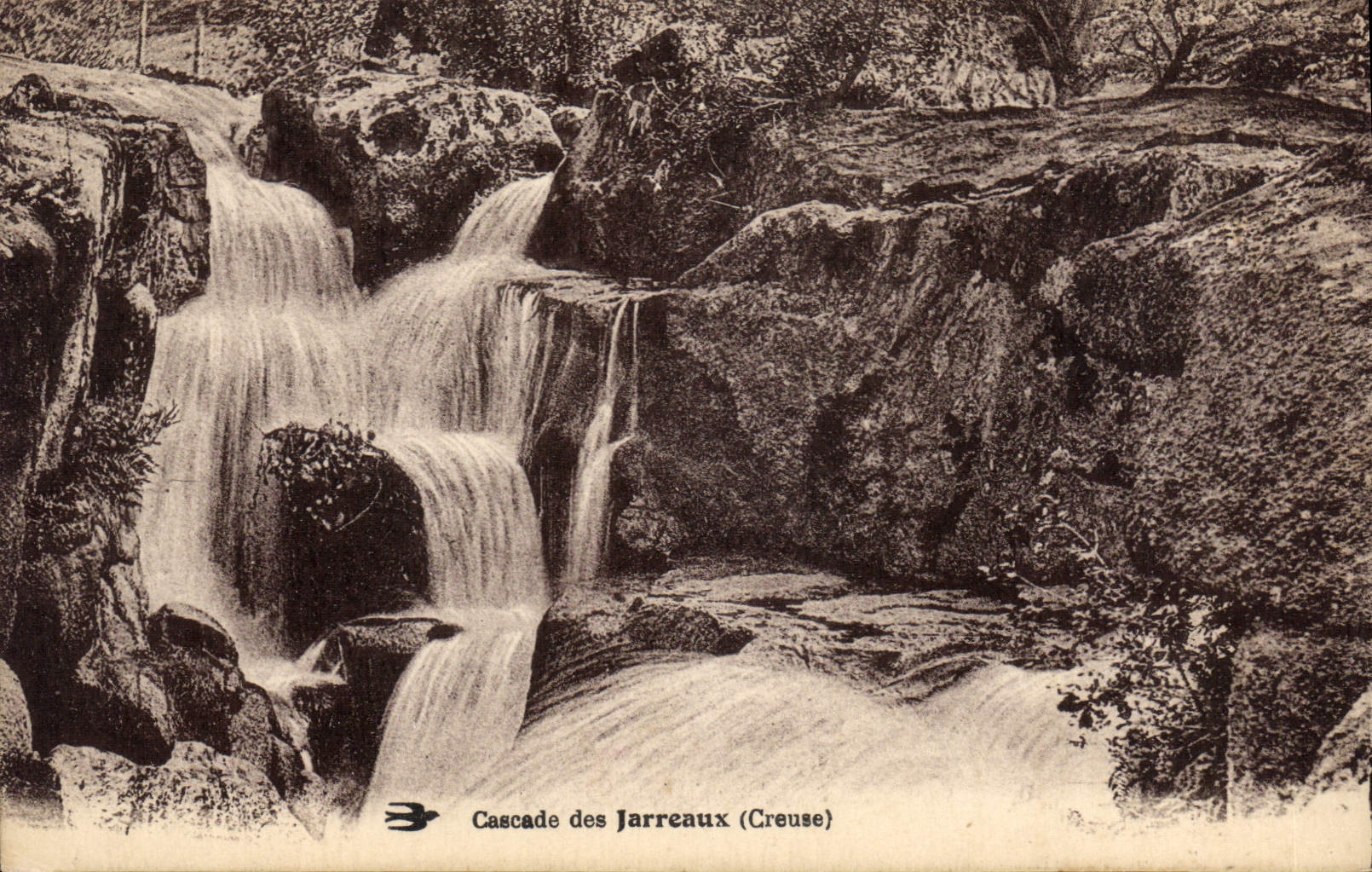 CPA cascade des JARREAUX