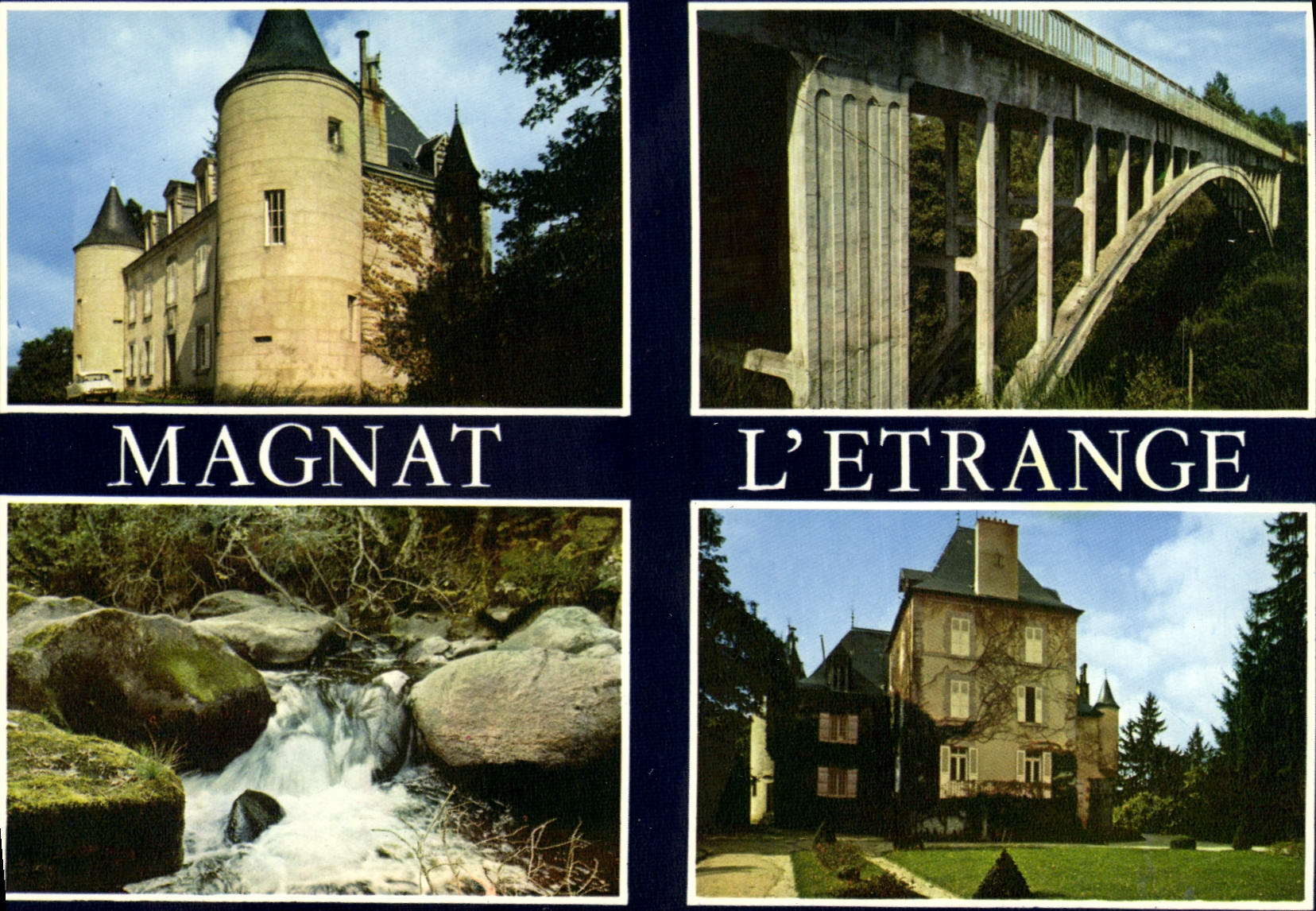 CPSM MAGNAT-l'ETRANGE château du BOST la Rozeille