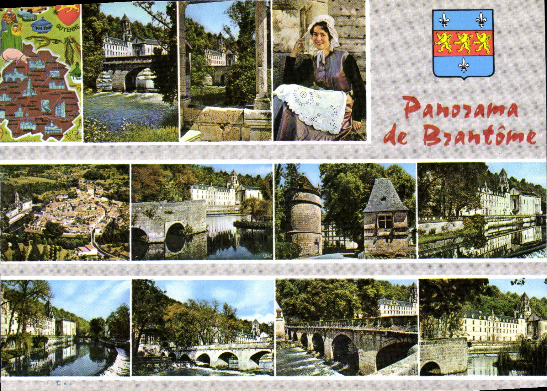 CPSM BRANTOME panorama