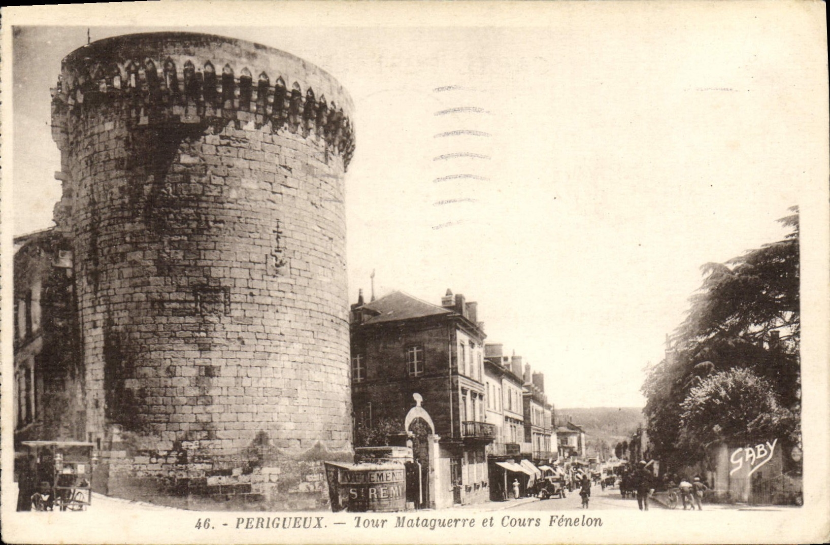 CPA PERIGUEUX tour Mataguerre cours Fénelon