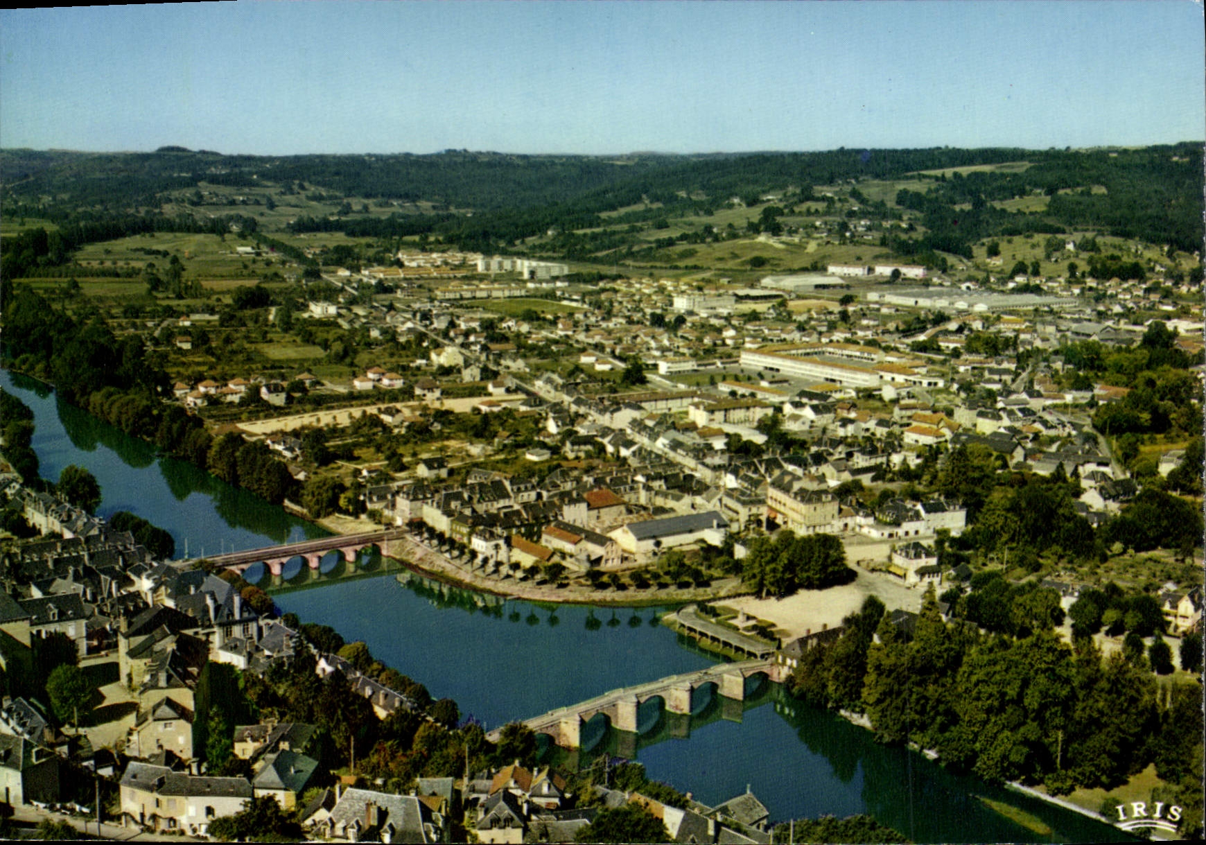 CPSM TERRASSON vue générale aérienne
