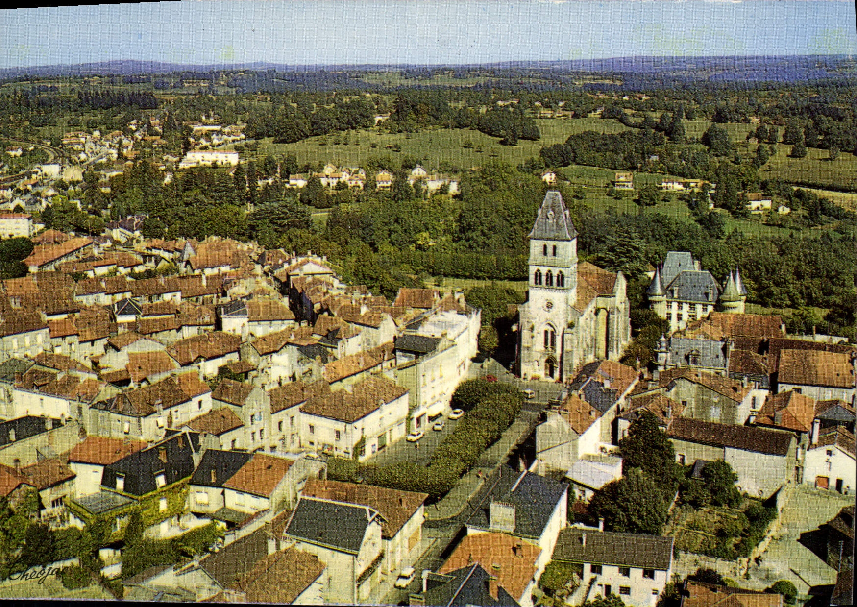 CPSM THIVIERS vue générale aérienne