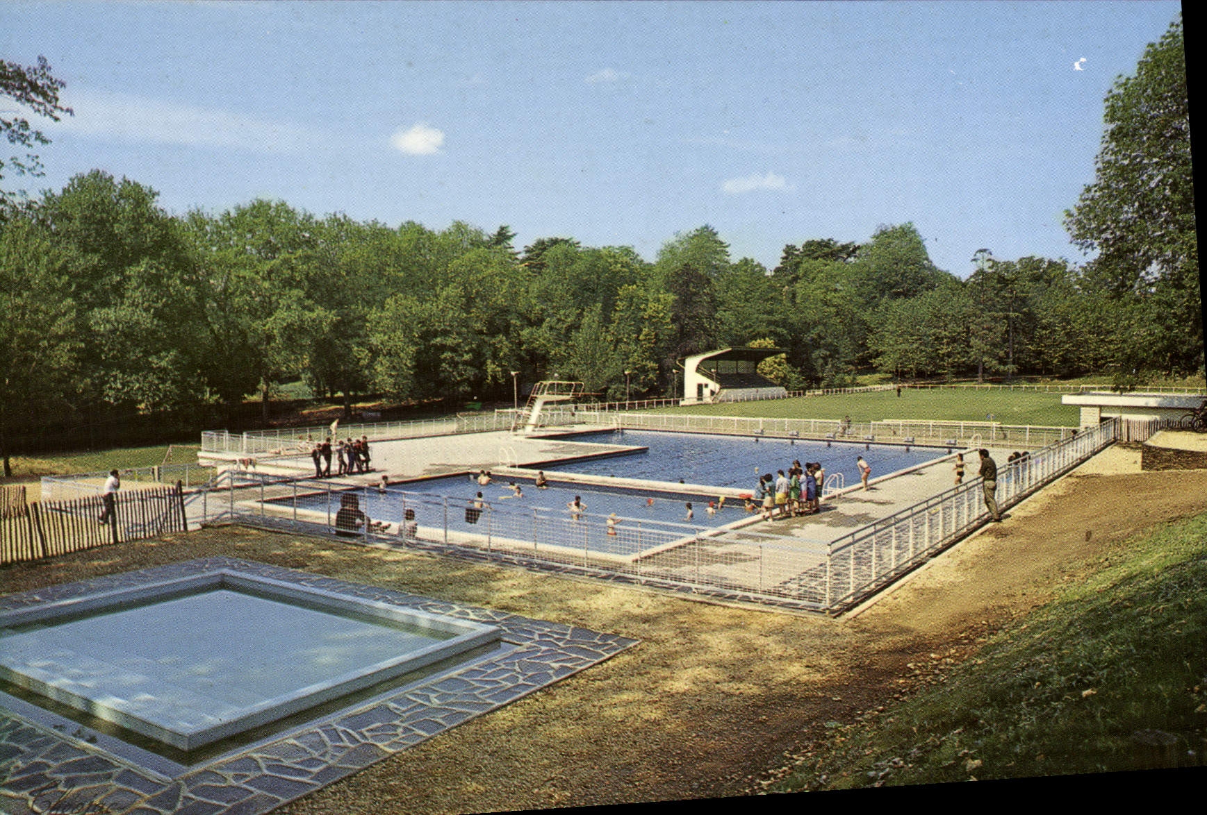 CPSM THIVIERS piscine
