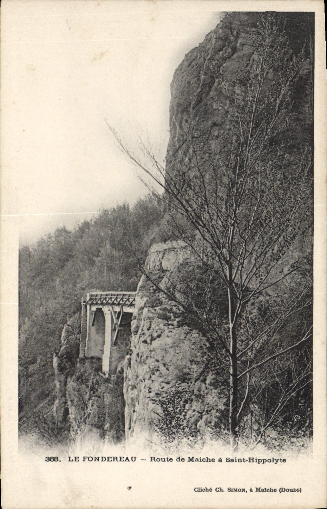 CPA Le Fondereau Route De Maiche A Saint Hippolyte