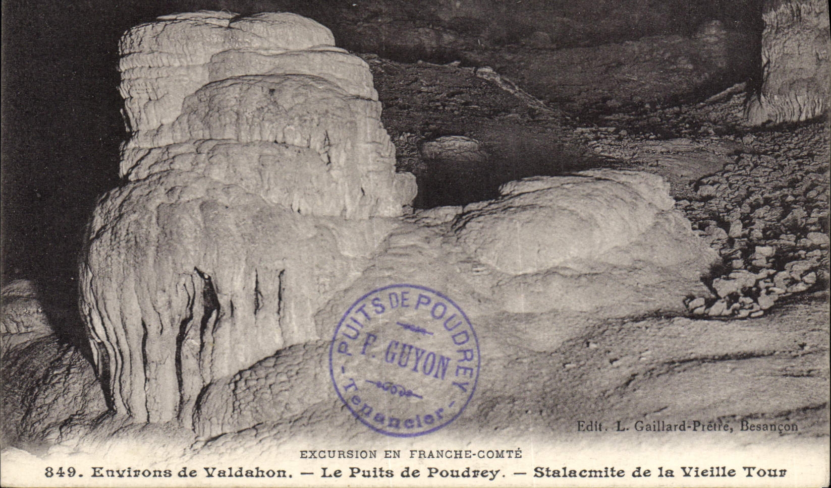 CPA Le Puits De Poudrey Stalagmites de la vieille tour