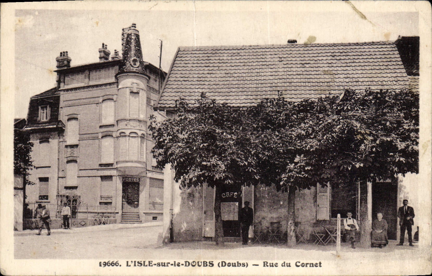 CPA L'Isle Sur Le Doubs Rue Du Cornet