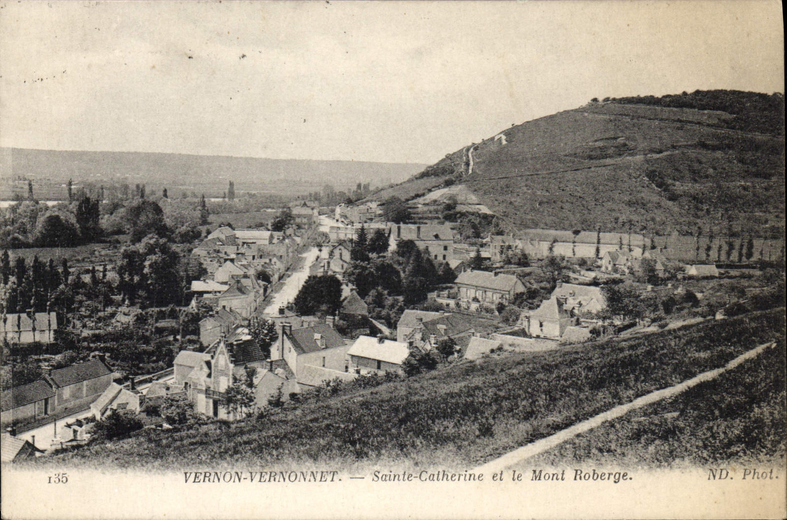CPA Vernon Vernonnet Sainte Catherine Et Le Mont Roberge