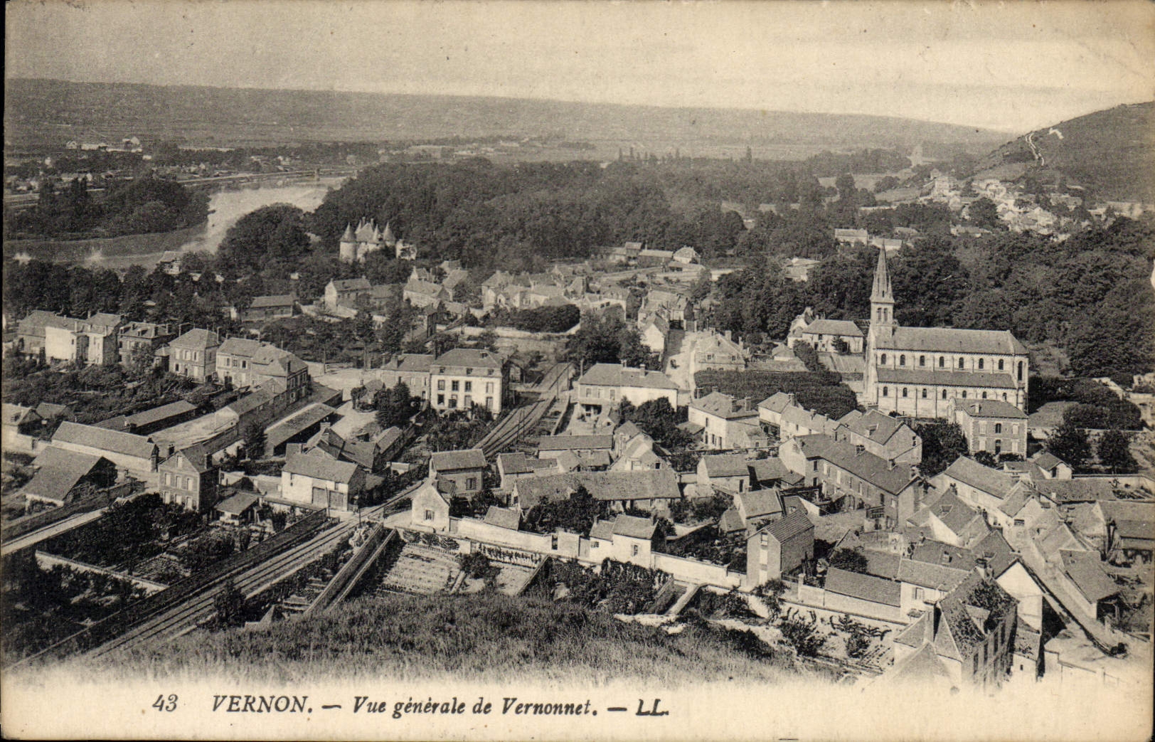 CPA Vernon Vue Generale De Vernonnet