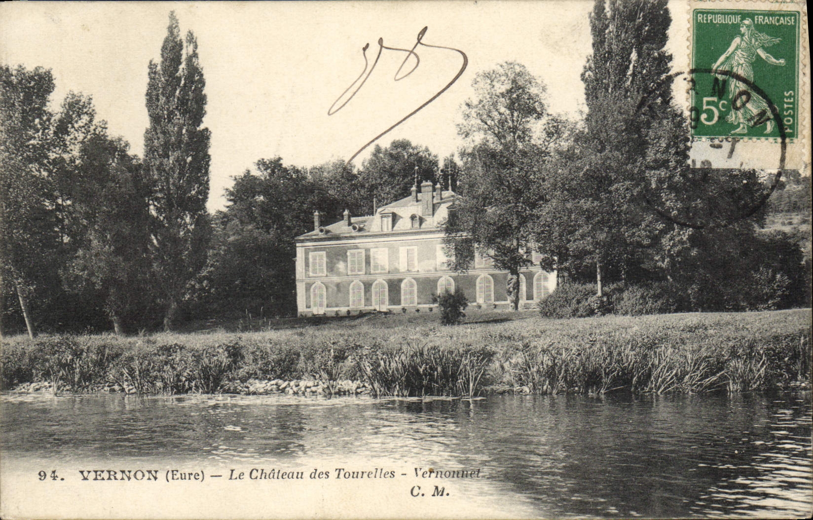 CPA Vernon Le Chateau Des Tourelles