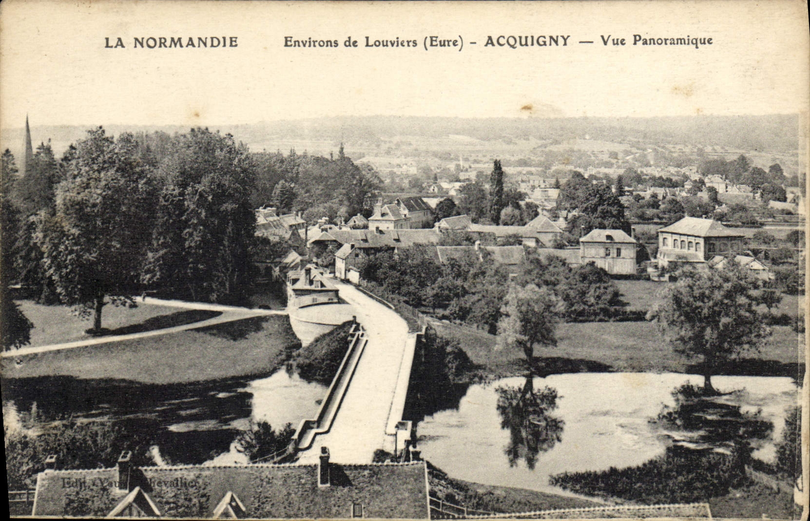 CPA Acquigny Vue Panoramique Louviers