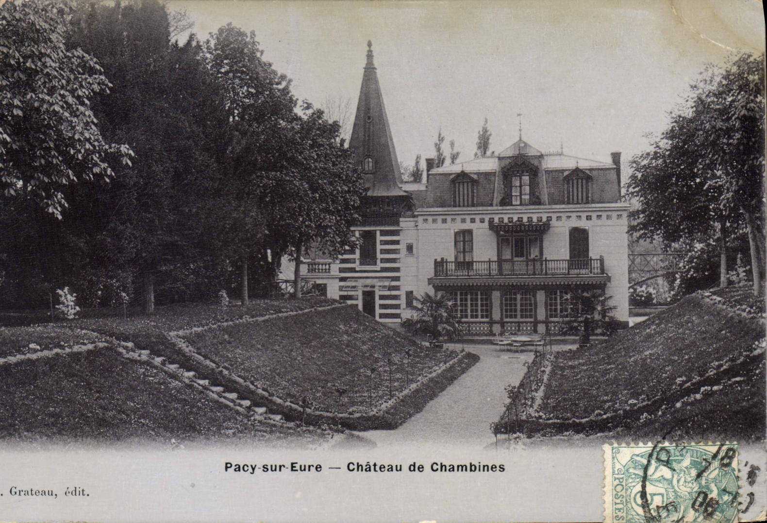 CPA Pacy Sur Eure Chateau De Chambines