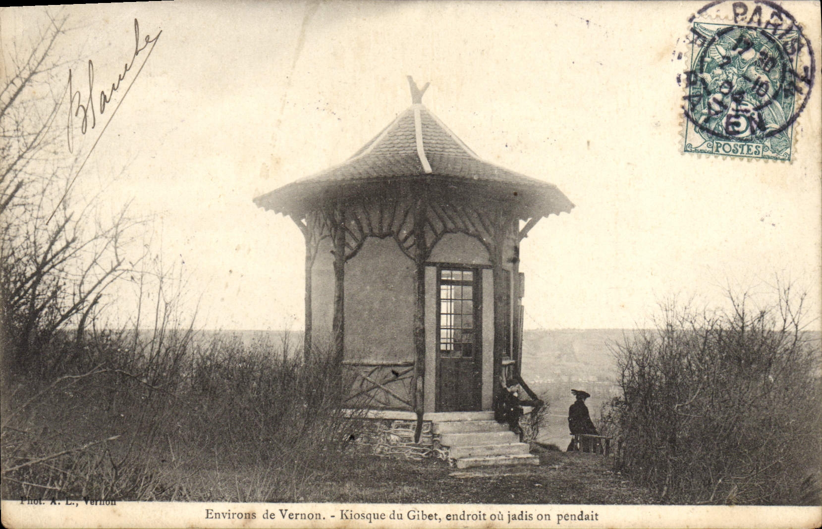 CPA Vernon Kiosque Du Gibet Endroit Ou Jadis On Pendait