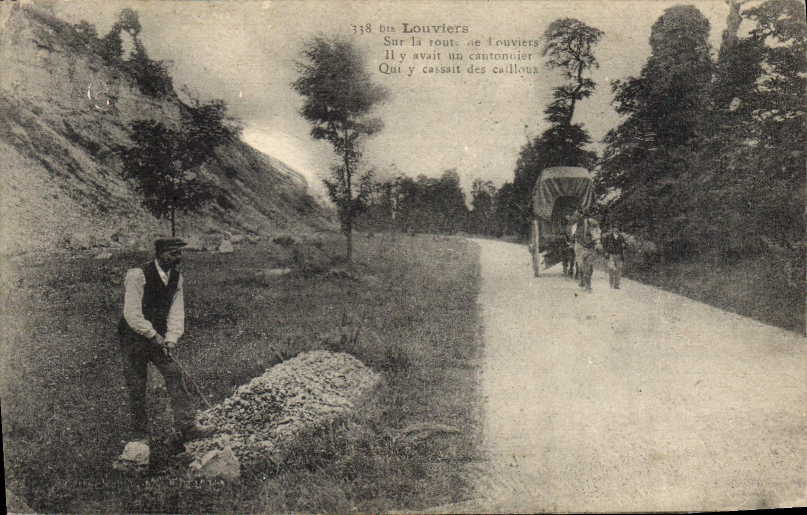 CPA Louviers Sur La route